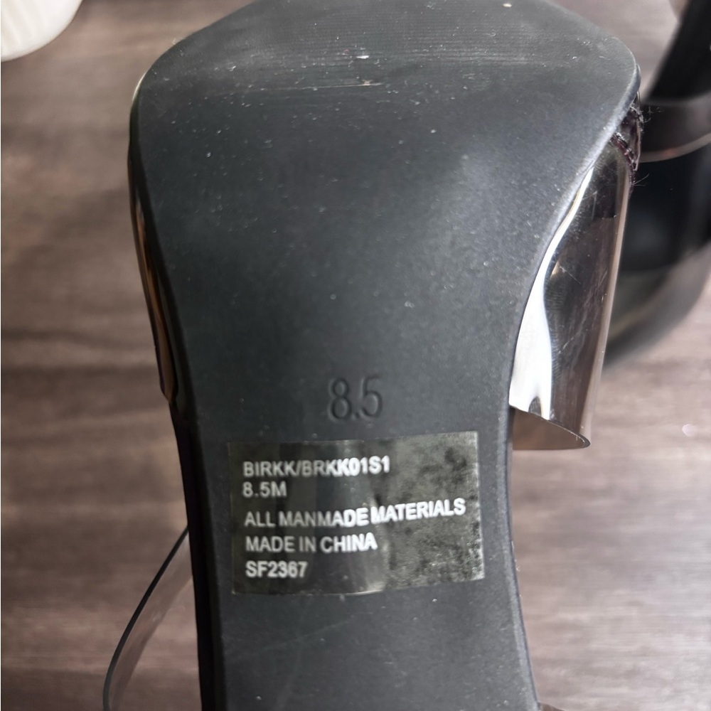 Steve Madden Black and Clear Heels - Picture 8 of 10